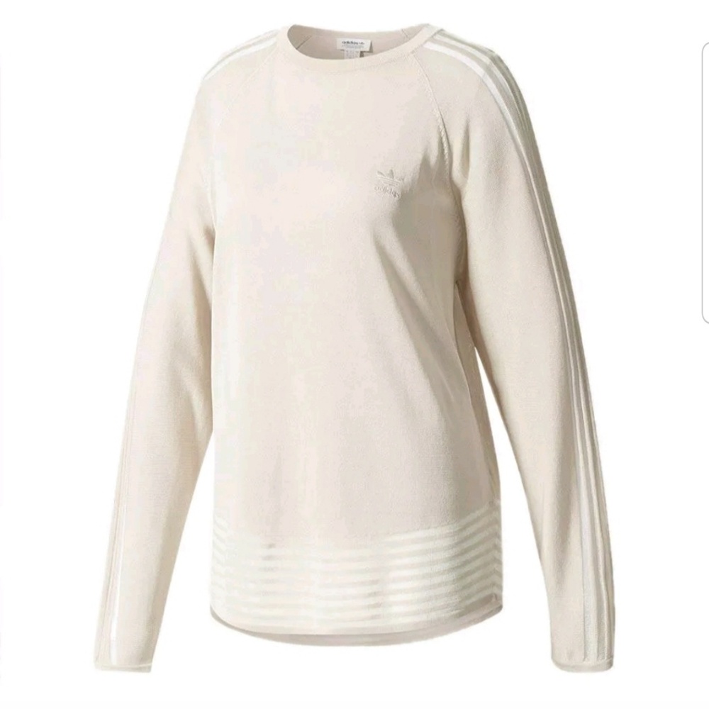 Adidas Originals Fine Knit Loose Fit Sweatshirt